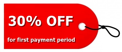 Special price for first payment period!