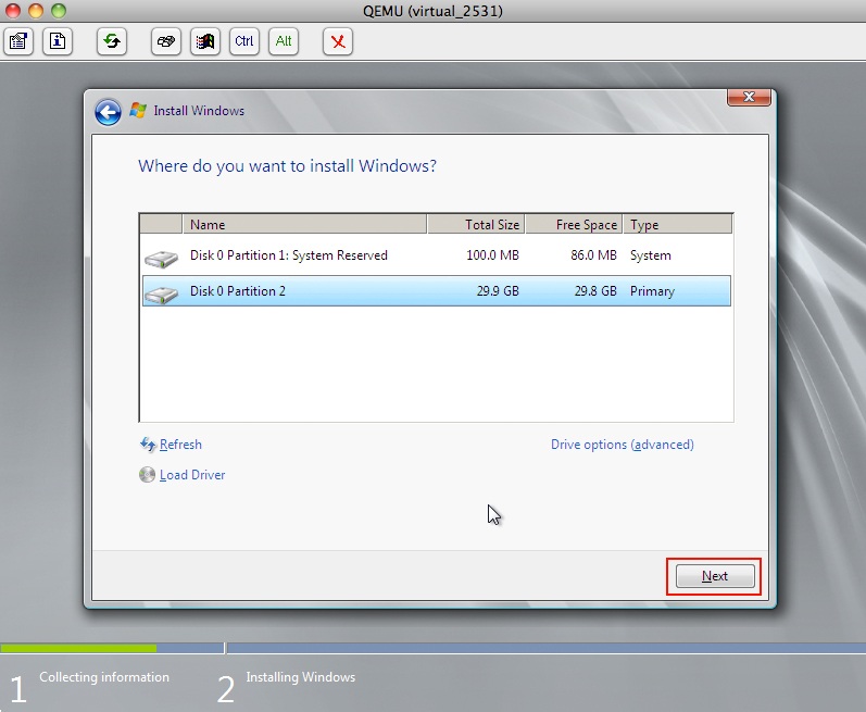 VPS Windows, Instalace operačního systému 5 VPS Windows, Instalace operačního systému 5