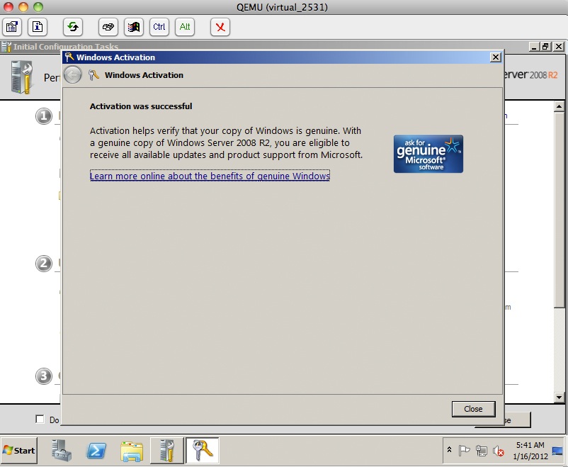 VPS Windows, System activation 4 VPS Windows, System activation 4