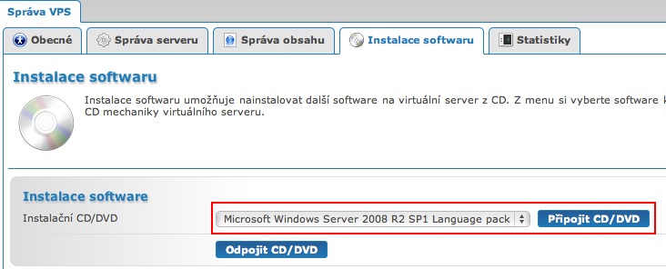 VPS Windows, Jazykový balíček 1 VPS Windows, Jazykový balíček 1