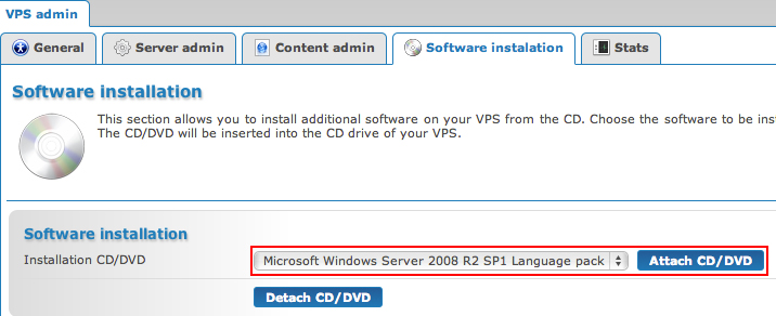 VPS Windows, Language package 1 VPS Windows, Language package 1