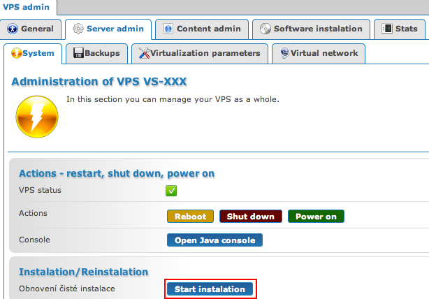 VPS Windows, System reinstallation VPS Windows, System reinstallation