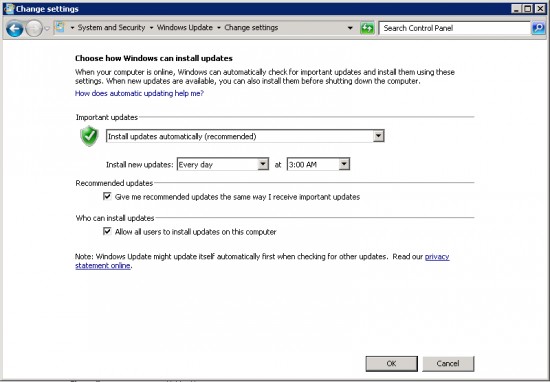 Windows updates