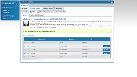 VPS backup