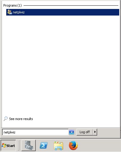 netplwiz