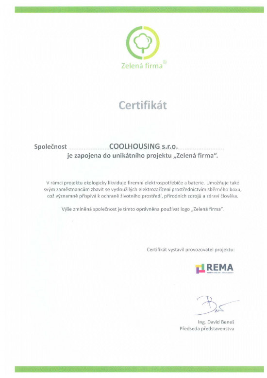 Jsme Zelená firma