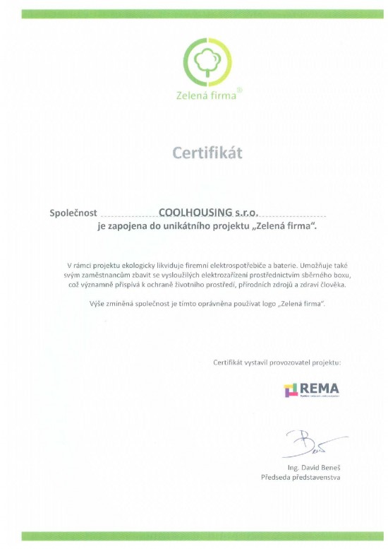 Jsme Zelená firma