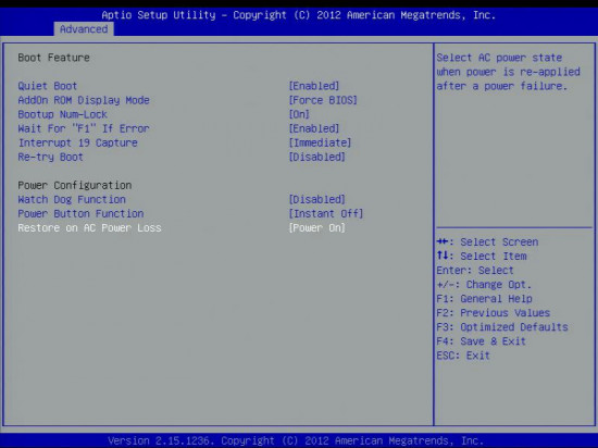 Supermicro - photo from the Bios