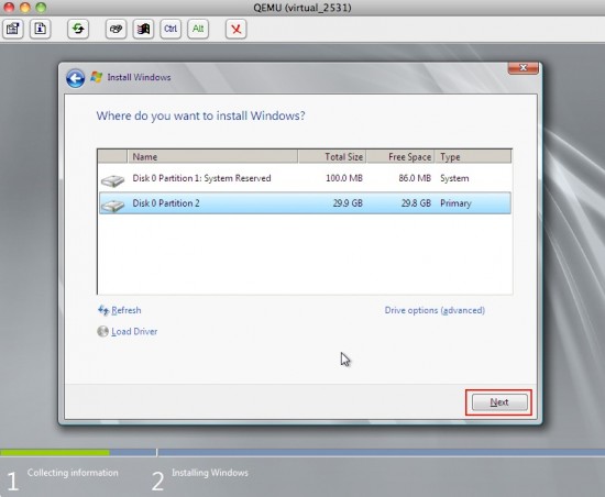 VPS Windows, Instalace operačního systému 5