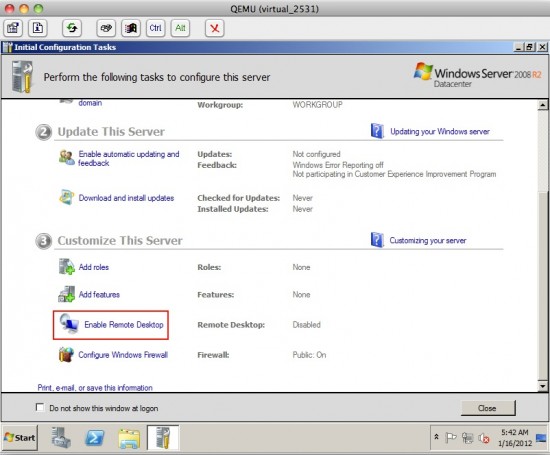 VPS Windows, RDP 1