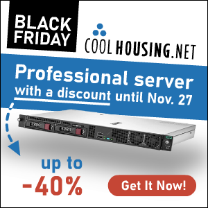 Black Friday of dedicated servers with huge discount up to 40%