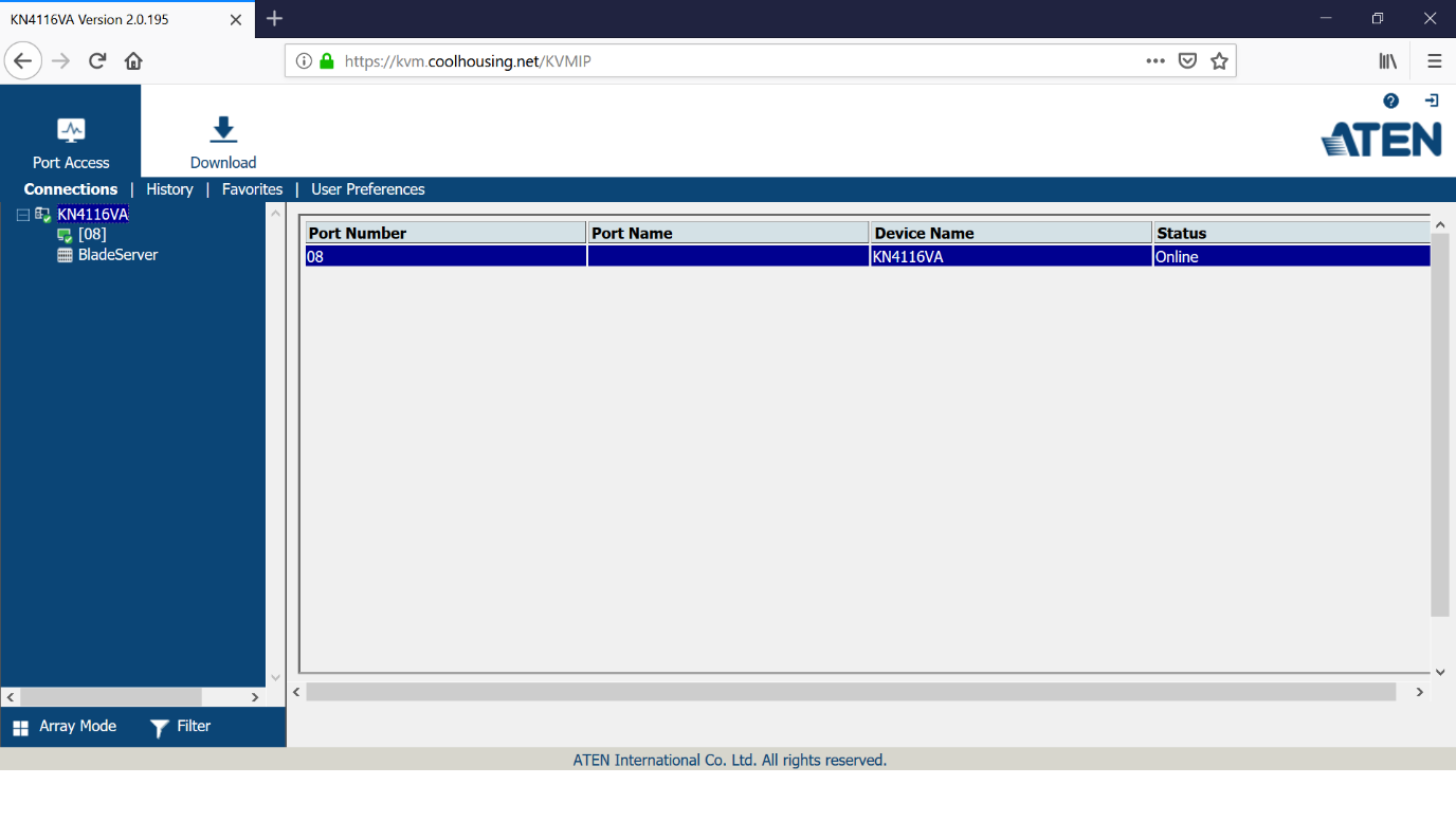 Choose the Port Number of KVM Choose the Port Number of KVM