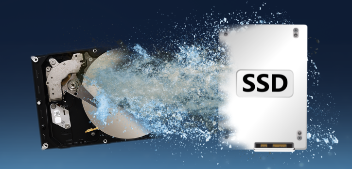 Virtual server with SSD