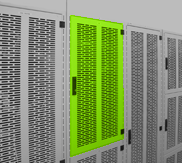 Verschließbare 20U-Racksektion