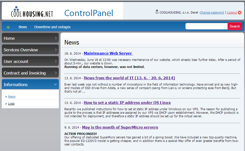 News blog News blog