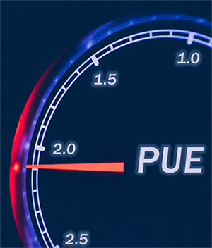 Pue meter, effectiveness of power within data center