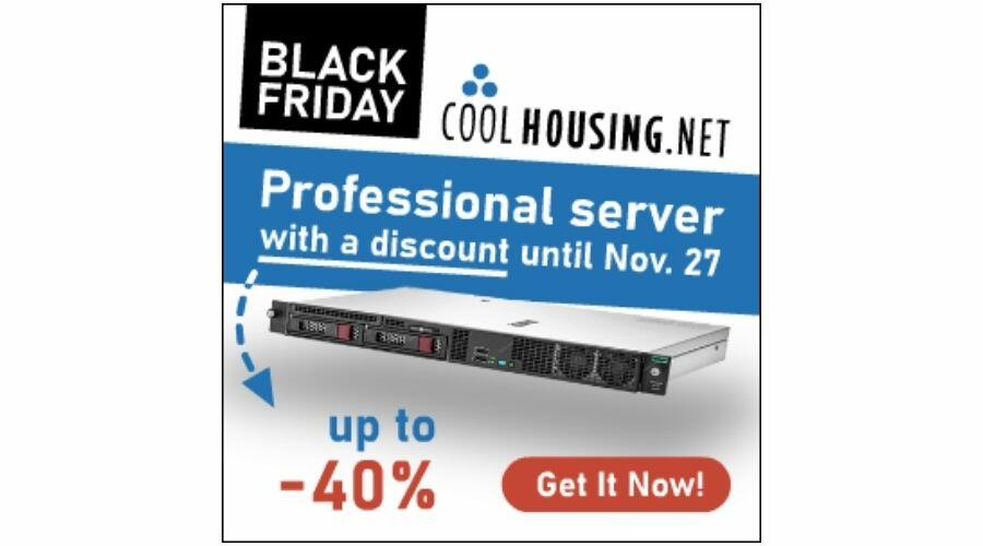 Black Friday of dedicated servers with huge discount up to 40%