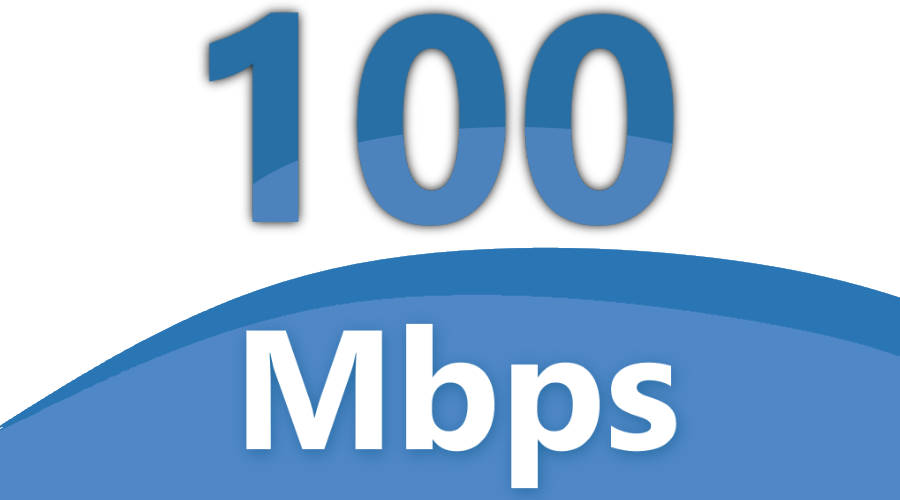 100Mbps shared connectivity