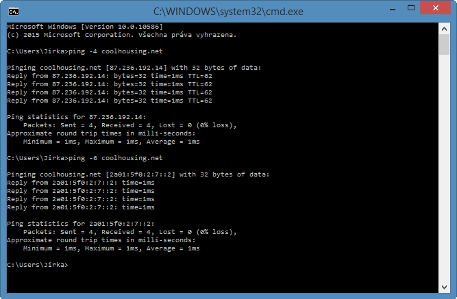 Request a corresponding IP address