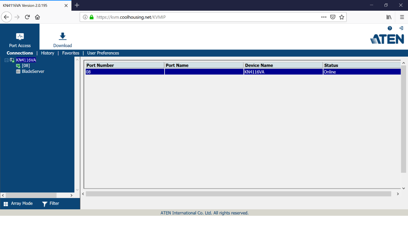 Choose the Port Number of KVM