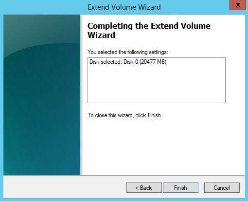 Extend Volume Wizard 3