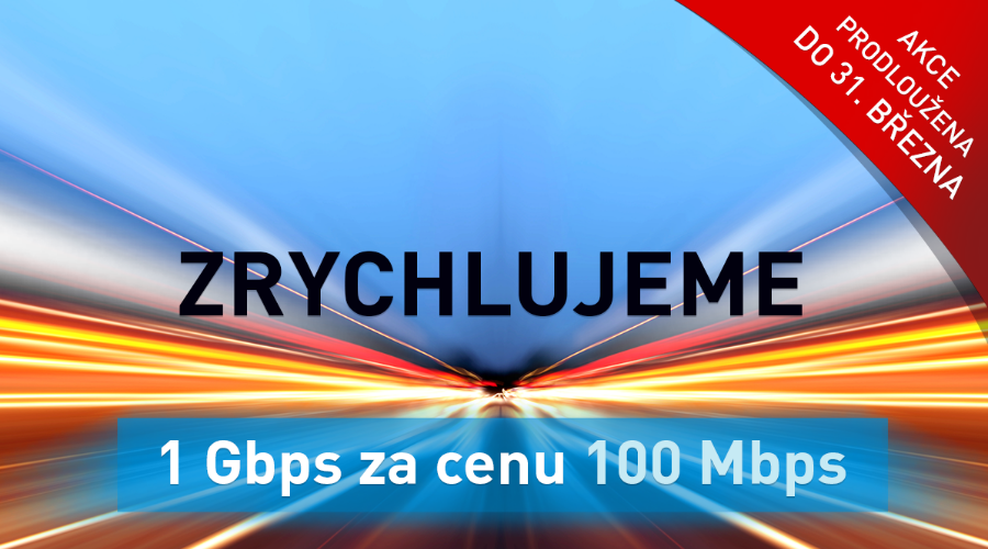 Akce Zrychlujeme serverhousing je prodloužena