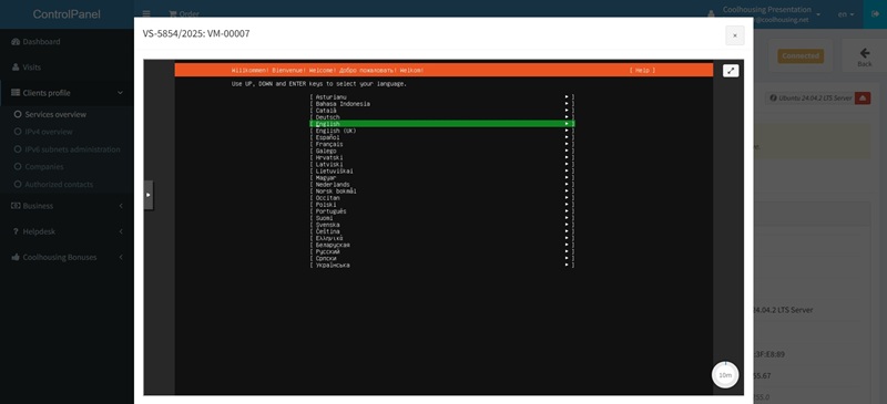 Starting of installation Ubuntu