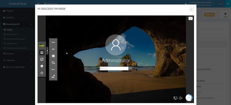 Enter your username and password